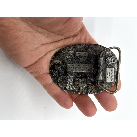 Nebraska State Belt Buckle Stagecoach Siskiyou Co. 1989 - Picture 4 of 6